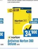 Oferta de Antivirus Norton Norton por 3490€ en Beep