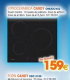 Oferta de Vitrocerámicas Candy por 159€ en Master Cadena