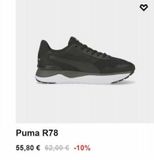 Oferta de Puma R78  55,80 € 62,00 € -10%  por 62€ en Base
