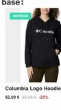 Oferta de NOVEDAD  Columbia  Columbia Logo Hoodie  52,00 € 65,00 € -20%  por 65€ en Base