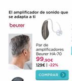 Oferta de Amplificador Beurer por 99,9€ en La tienda en casa