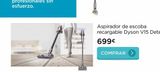 Oferta de Aspirador de escoba recargable Dyson V15 Detect  699€  COMPRAR >  por 699€ en La tienda en casa