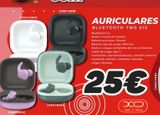 Oferta de [X0X15WH)  [XOXYSPU]  [X0x15  [X0X15GR]  AURICULARES  BLUETOOTH TWS X15  Bluetooth 5.2.  Hasta 4 horas de música. Bateria auricular: 30mah.  Bateria caja de carga: 300mah  Hasta 4 cargas completas de  por 25€ en Mandatelo.com