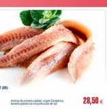 Oferta de Anchoa de primera calidad, origen Cantabrico, tamaño grande con el punto justo de sal  28,50€  en Abordo