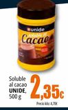 Oferta de Soluble al cacao UNIDE por 2,35€ en Unide Supermercados