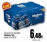 Oferta de Cerveza sin alcohol Mahou sin por 6,48€ en Unide Supermercados