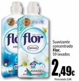 Oferta de Suavizante concentrado Flor por 2,49€ en Unide Supermercados