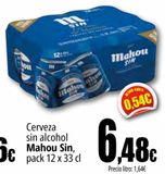 Oferta de Cerveza sin alcohol Mahou Sin por 6,48€ en Unide Market