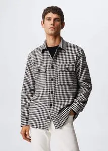 Oferta de Sobrecamisa pata de gallo por 19,99€ en MANGO Man