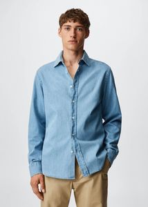 Oferta de Camisa slim-fit vaquera  por 19,99€ en MANGO Man