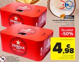 Oferta de Cervesa ESTRELLA DAMM por 9,96€ en Carrefour