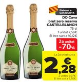 Oferta de DO Cava brut zero reserva CASTELLBLANCH por 7,59€ en Carrefour