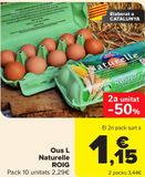 Oferta de Ous L Naturelle ROIG por 2,29€ en Carrefour