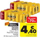 Oferta de Cervesa MORITZ por 14,65€ en Carrefour