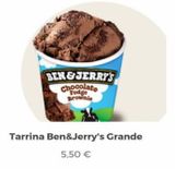 Oferta de BEN&JERRY'S Chocolate Fudge Brownie  Tarrina Ben&Jerry's Grande  5,50 €  por 5,5€ en Telepizza