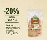 Oferta de -20%  3,06-€  2,44 €  Biocop Minicrackers  espelta 250 g ECO  Sakin  ESPECIA  en Veritas