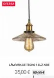 Oferta de Lámpara de techo  por 35€ en Lúzete