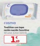 Oferta de Toallitas húmedas para bebé cosmia por 1,69€ en Alcampo