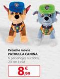 Oferta de Peluche Patrulla Canina por 8,99€ en Alcampo