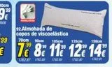 Oferta de FA  92.Almohada de copos de viscoelástica  en Rapimueble