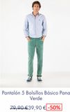 Oferta de Pantalones hombre por 39,9€ en El Ganso