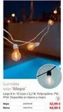 Oferta de GUIRNALDA ALLEGRA 10 CABLE 35LM IP44 por 42,99€ en BAUHAUS