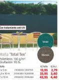Oferta de MALLA TOTALTEX 1X5M MARRON por 13,95€ en BAUHAUS