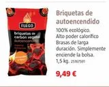 Oferta de BRIQUETAS CARBON    AUTOENCENDIDO 1,5kg por 9,49€ en BAUHAUS