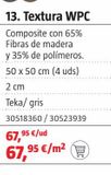 Oferta de LOSETA COMPOSITE    50X50cm TEKA PACK 4U por 67,95€ en BAUHAUS