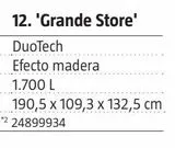 Oferta de ARCON GRANDE STORE   GRIS 190X109X132 por 579€ en BAUHAUS
