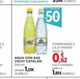 Oferta de Agua con gas Vichy en Hipercor