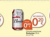Oferta de Americana Budweiser en Supermercados Charter