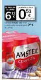 Oferta de Cerveza Amstel en Supermercados Charter