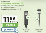Oferta de Lámpara solar Livarno por 11,99€ en Lidl