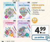 Oferta de Libros para colorear crelando por 4,99€ en Lidl