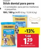 Oferta de Snacks para mascotas Orlando por 1,29€ en Lidl