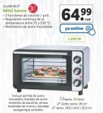 Oferta de Mini horno SilverCrest por 64,99€ en Lidl