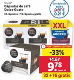 Oferta de Cápsulas de café Nescafé por 9,78€ en Lidl