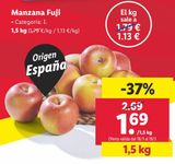 Oferta de Manzanas Fuji por 1,69€ en Lidl