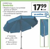 Oferta de Sombrilla Livarno por 17,99€ en Lidl