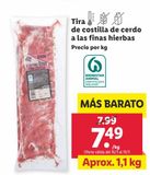 Oferta de Costillas de cerdo por 7,49€ en Lidl