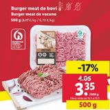 Oferta de Carne picada de vacuno por 3,35€ en Lidl