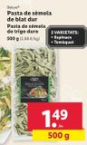 Oferta de Pasta de sémola Deluxe por 1,49€ en Lidl