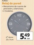Oferta de Reloj de pared Auriol por 5,49€ en Lidl