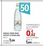 Oferta de Agua con gas Vichy en Supercor
