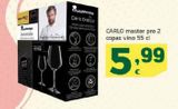 Oferta de Master pro 2 copas vino CARLO por 5,99€ en HiperDino