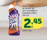 Oferta de Wc power gel cla y suciedad o manchas dificil, CILLIT BANG por 2,45€ en HiperDino