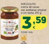 Oferta de Crema de cacao con avellanas original o sin leche NOCCIOLATA por 3,59€ en HiperDino