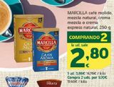Oferta de Café molido mezcla natural, crema mezcla o crema express natural MARCILLA por 3,69€ en HiperDino