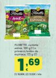 Oferta de Cuidatte antiox o primeros brotes de espinacas FLORETTE por 1,69€ en HiperDino